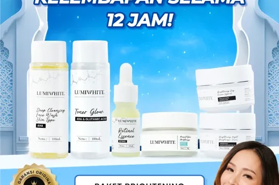 Promo Lumiwhite Paket Brightening Diskon 54% lengkap dengan bonus pouch Ramadan