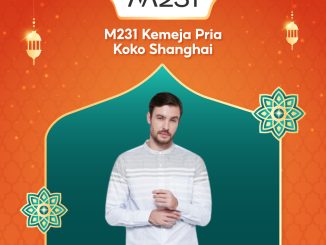 Promo M231 Kemeja Pria Koko Shanghai Rp. 169.000 diskon Ramadan Shopee