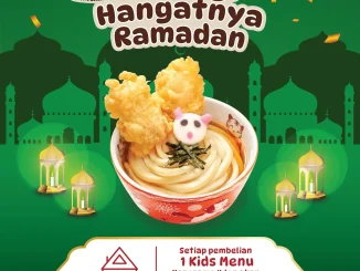 Promo Marugame Udon Berbagi Hangatnya Ramadan donasi Rp. 1.300 dari pembelian Kids Menu.