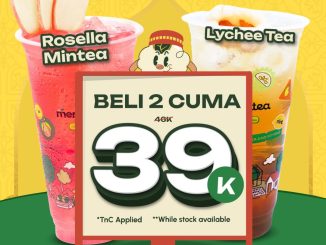 Promo Menantea Bukber Buka Berdua Rp. 39 ribu untuk 2 minuman Rosella Mintea dan Lychee Tea