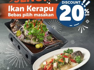 Promo Ocean 8 Weekend Pesta Seru Ikan Kerapu Diskon 20% menu kerapu bebas pilih masakan di Ocean 8 Lippo Mall Puri