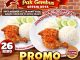 Promo Pak Gembus Grand Opening Gresik Beli 1 Gratis 1 dengan harga Rp. 26 ribu nasi ayam sambal