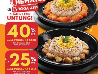 Promo Pepper Lunch Tap Tap Delivery Diskon hingga 40% via Boga App untuk pengguna baru dan setia