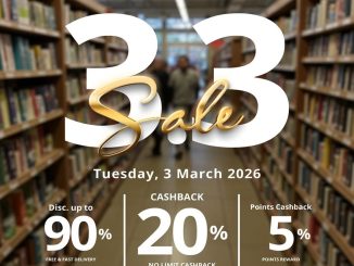 Promo Periplus 3.3 Diskon 90% + Cashback 20% 3 Maret 2026