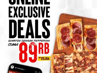 Promo PHD Online Deals QU4RTZA Rp. 89.000 pizza empat rasa untuk order online