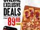 Promo PHD Online Deals QU4RTZA Rp. 89.000 pizza empat rasa untuk order online