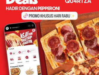 Promo Pizza Hut Online Deals Quartza Pizza Rp. 89ribu empat rasa dalam satu pizza