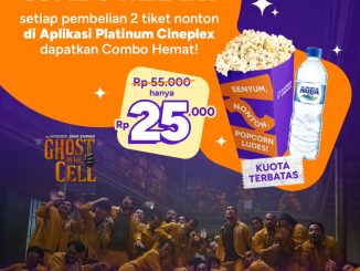 Promo Platinum Cineplex Combo Hemat Rp. 25.000 popcorn dan minuman tiket film