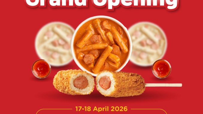 Promo Reddog Grand Opening Palembang Free Korean Snack di Palembang Indah Mall