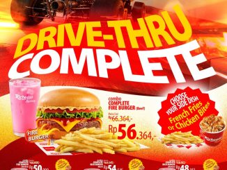 Promo Richeese Factory Drive-Thru Complete Combo mulai Rp.48.182 paket burger lengkap