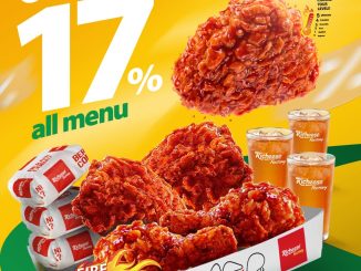 Promo Richeese Factory GrabFood Dine Out Diskon 17% voucher makan hingga 30 April 2026