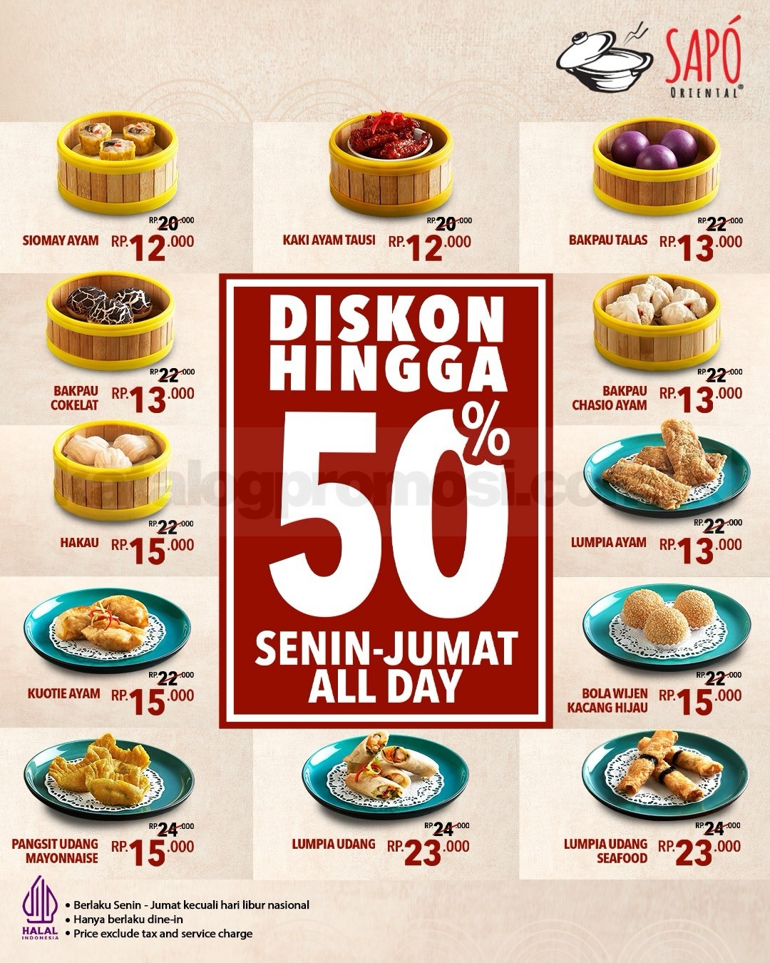 Promo Sapo Oriental LET'S DIM SUM! Diskon Hingga 50% Promo Sapo Oriental LET'S DIM SUM! diskon hingga 50% untuk berbagai menu dimsum setiap Senin–Jumat.