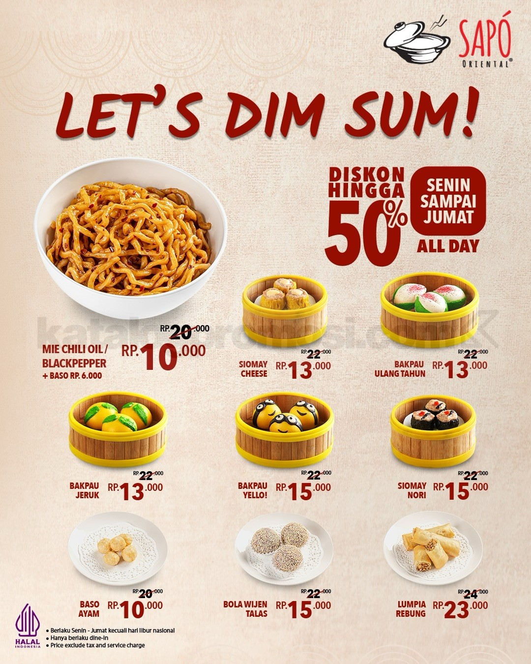 Promo Sapo Oriental LET'S DIM SUM! Diskon Hingga 50% Promo Sapo Oriental LET'S DIM SUM! Diskon Hingga 50% 1
