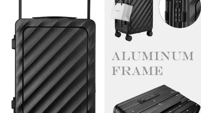 Promo Sea Choice Koper Kabin 20 Inch diskon 66% koper aluminium frame dengan TSA lock dan USB charging port di Lazada Ramadan Sale