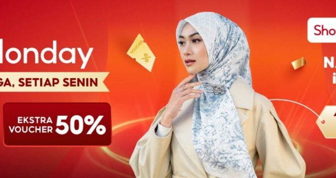 Promo Shopee Mall Monday Nada Square in Painting Rp. 100.000 dengan flash sale dan ekstra voucher