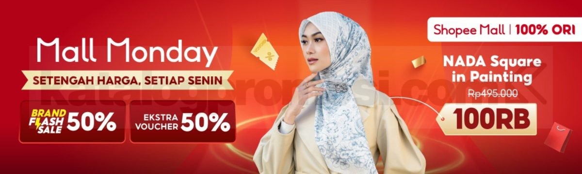 Promo Shopee Mall Monday Nada Square in Painting Rp. 100.000 Promo Shopee Mall Monday Nada Square in Painting Rp. 100.000 dengan flash sale dan ekstra voucher