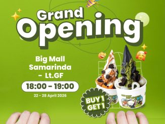 Promo Sour Sally Grand Opening Samarinda Buy 1 Get 1 es krim yogurt hitam Big Mall