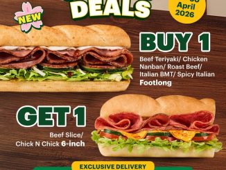 Promo Subway Payday Deals Beli 1 Gratis 1 Sandwich Footlong dan 6-inch