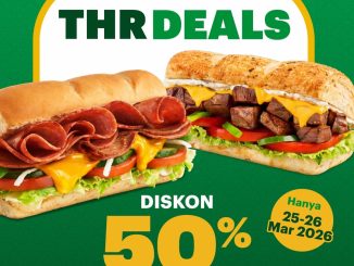 Promo Subway THR Deals Sandwich Diskon 50% untuk sandwich kedua