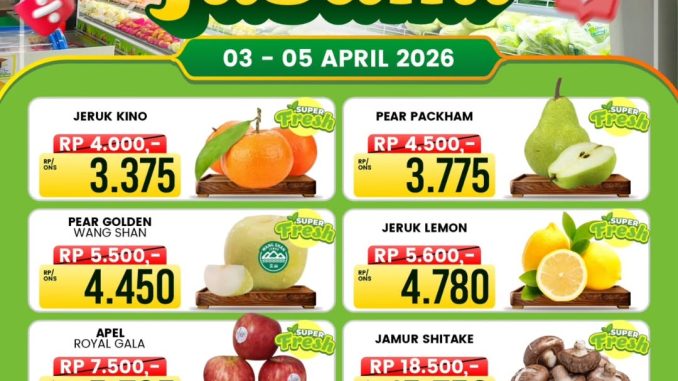 Promo Super TOP JUSAMI Weekend 03-05 April 2026