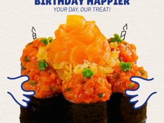 Promo Sushi Go Birthday Treats Gratis Sushi