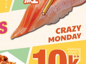 Promo Sushi Go Crazy Monday All Sushi Rp. 10.000 semua varian sushi