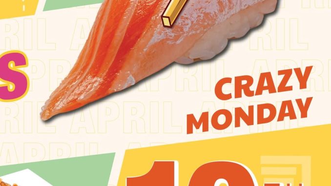 Promo Sushi Go Crazy Monday All Sushi Rp. 10.000 semua varian sushi