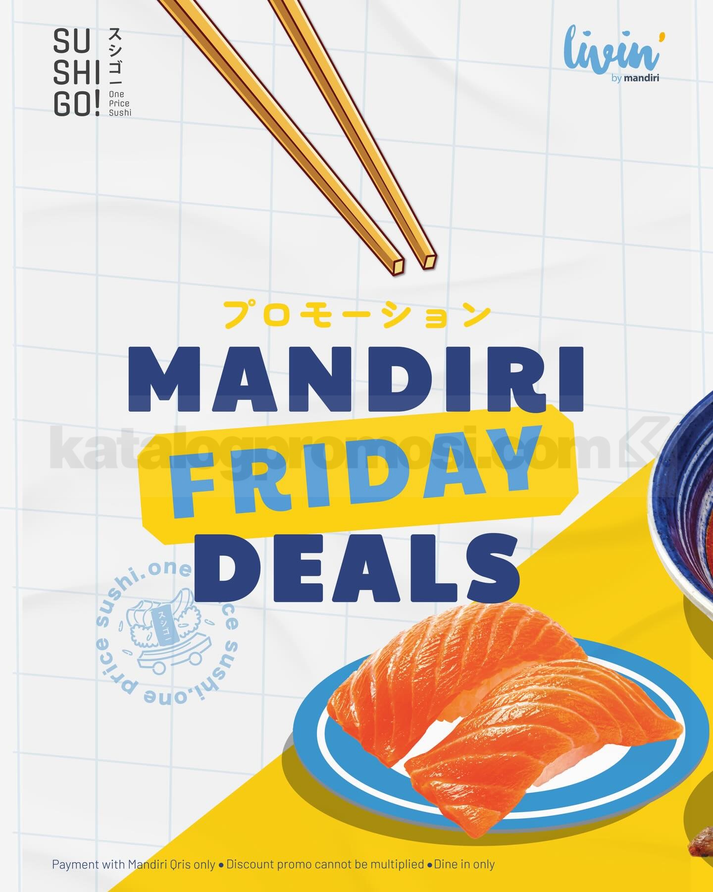 Promo Sushi Go! Mandiri Friday Deals Diskon Rp. 100.000 Promo Sushi Go! Mandiri Friday Deals Diskon Rp. 100.000 1