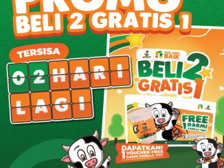 Promo Susu Mbok Darmi Beli 2 Gratis 1 Darmi Vanila Tiny selama periode Maret 2026