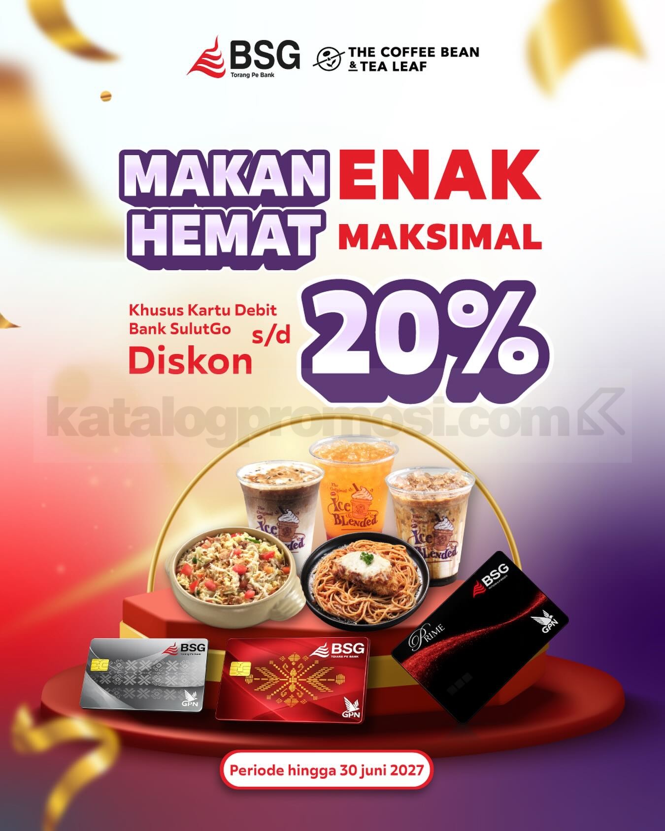 Promo The Coffee Bean & Tea Leaf Diskon hingga 20% Promo The Coffee Bean & Tea Leaf diskon hingga 20% dengan kartu debit Bank SulutGo