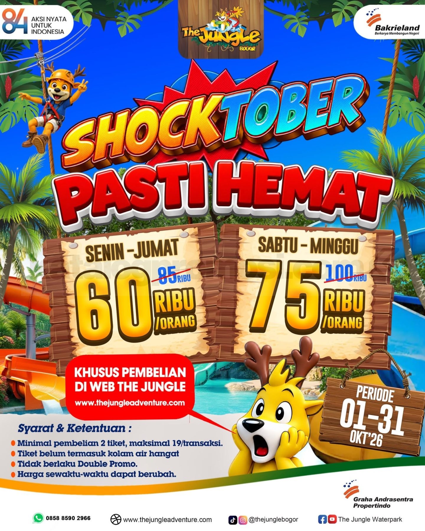 Promo The Jungle Shocktober Tiket Mulai Rp55.000