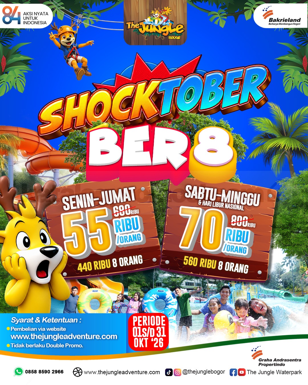 Promo The Jungle Shocktober Tiket Mulai Rp55.000