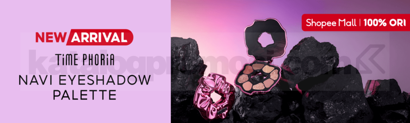 Promo TimePhoria NEW! Navi Eyeshadow Palette Promo TimePhoria NEW! Navi Eyeshadow Palette dengan 8 pilihan warna matte hingga shimmer.