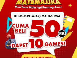 Promo Timezone MATEMATIKA 10 Games Rp. 50.000 untuk pelajar dan mahasiswa di seluruh outlet Caption: