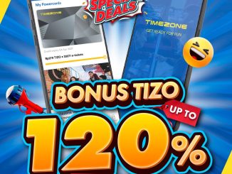 Promo Timezone Payday Special Deals Bonus Tizo hingga 120% isi ulang lebih hemat via Fun App