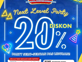 Promo Timezone Schooliday Party Diskon 20% birthday dan corporate package hingga Juli 2026