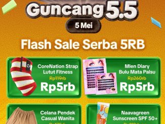 Promo Tokopedia 5.5 Flash Sale Serba 5Ribu tanggal 5 Mei 2026 harga mulai Rp. 5.000