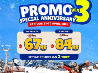 Promo Trans Snow World Makassar Anniversary mulai Rp 67.000 untuk 3 tiket periode April 2026