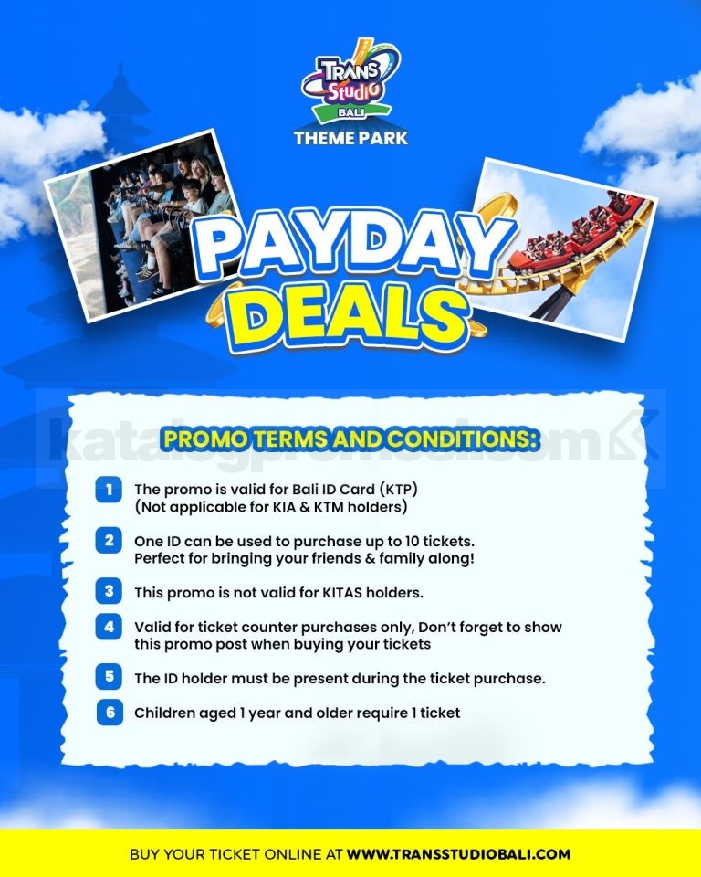 Promo Trans Studio Bali Payday Deals Tiket mulai Rp. 79.000