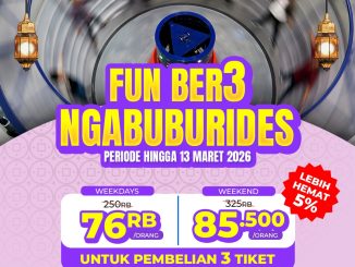 Promo Trans Studio Cibubur FUNBER3 Ngabuburides mulai Rp. 76.000 untuk 3 tiket