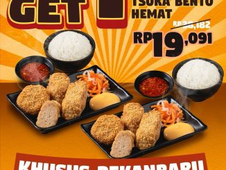 Promo Tsuka Ramen Pekanbaru Beli 1 Gratis 1 Bento periode 8-13 Mei 2026 khusus makan di tempat