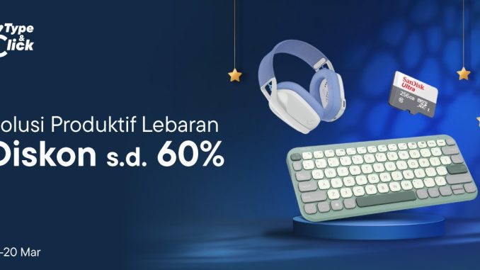 Promo Type & Click diskon aksesoris gadget hingga 60% di Blibli