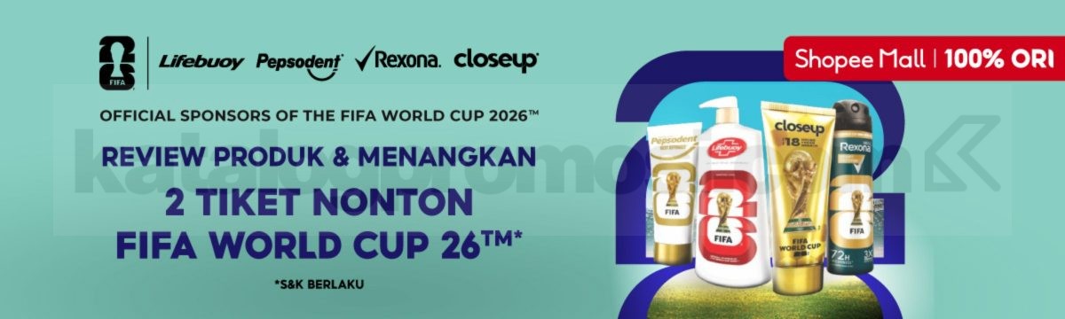 Promo Unilever FIFA World Cup 26 Hadiah Tiket Nonton Promo Unilever FIFA World Cup 26 Hadiah Tiket Nonton dengan belanja produk edisi FIFA di Shopee