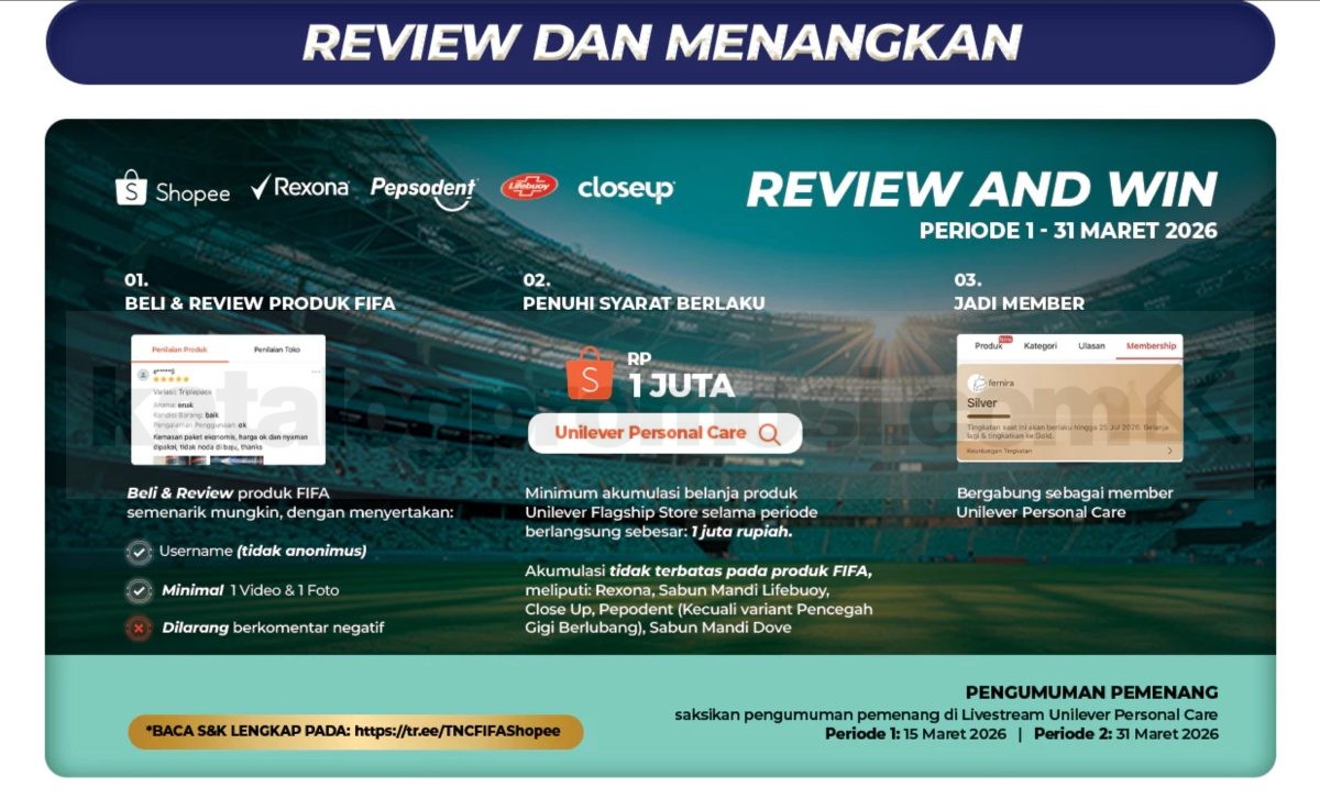 Promo Unilever FIFA World Cup 26 Hadiah Tiket Nonton Promo Unilever FIFA World Cup 26 Hadiah Tiket Nonton 1