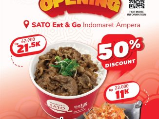 Promo Washoku Sato Grand Opening Diskon 50 persen Beef Bowl dan Takoyaki mulai Rp. 11.000