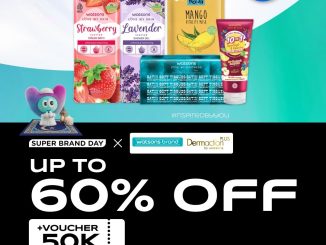 Promo Watsons Super Brand Day diskon hingga 60% untuk skin care, makeup, dan personal care via aplikasi & website