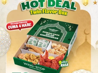 Promo Wingstop HOT DEAL Twin Flavor Box Rp. 72.727 1
