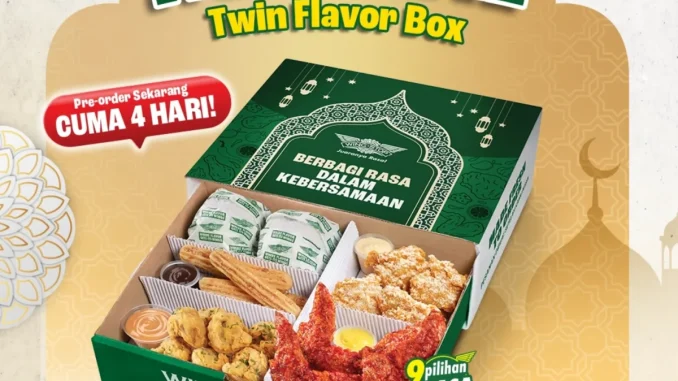 Promo Wingstop HOT DEAL Twin Flavor Box Rp. 72.727 1