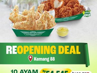 Promo Wingstop Reopening Deal 10 Ayam Goreng Rp. 54.545 beli 5 gratis 5 Boneless
