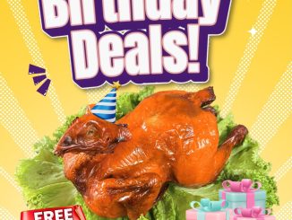 Promo X.O Suki Birthday Deals Free Roasted Chicken gratis via X.O Member Apps untuk pelanggan ulang tahun